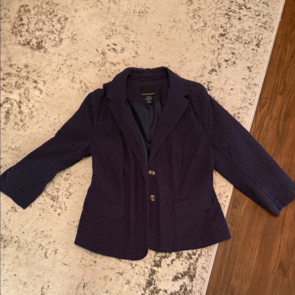 Cynthia Rowley Women's Navy Blazer